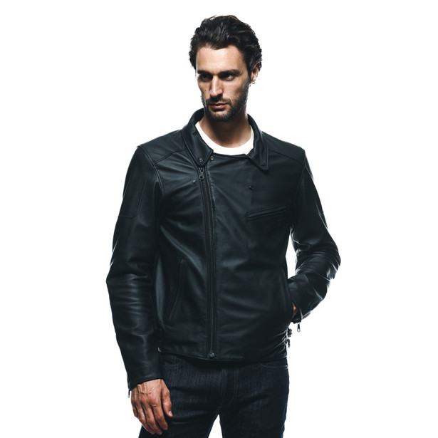 chiodo-giacca-moto-in-pelle-uomo-black image number 6