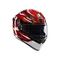 K1 S LION BLACK/RED/WHITE - MOTORBIKE FULL FACE HELMET DOT (E2206)