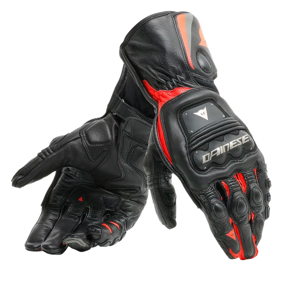 STEEL PRO GLOVES BLACK FLUO RED Dainese
