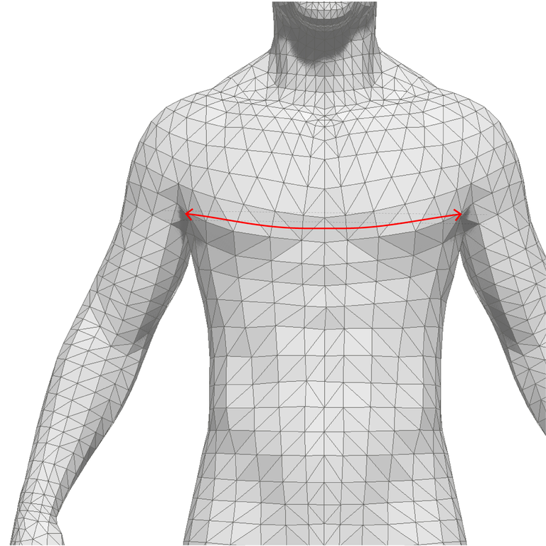 CHEST WIDTH