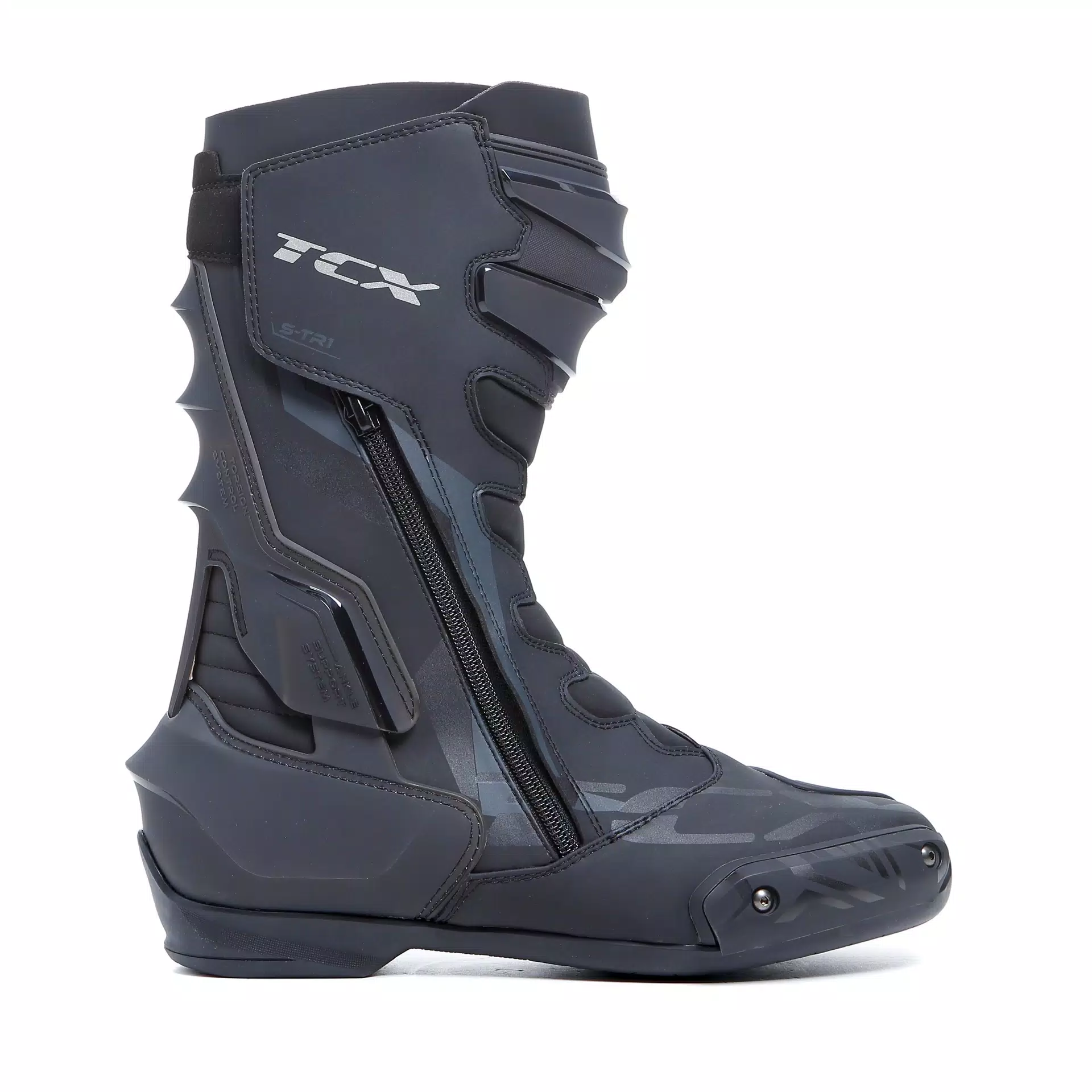 S-TR1 MOTORRADSTIEFEL HERREN - SCHWARZ