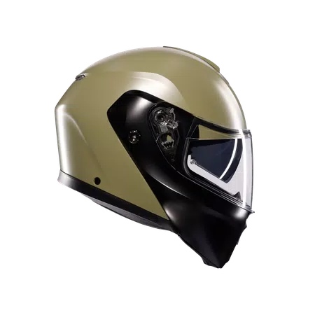 STREETMODULAR MONO MATT PASTELLO GREEN/BLACK - MOTORBIKE FLIP UP HELMET E2206 -  - 3