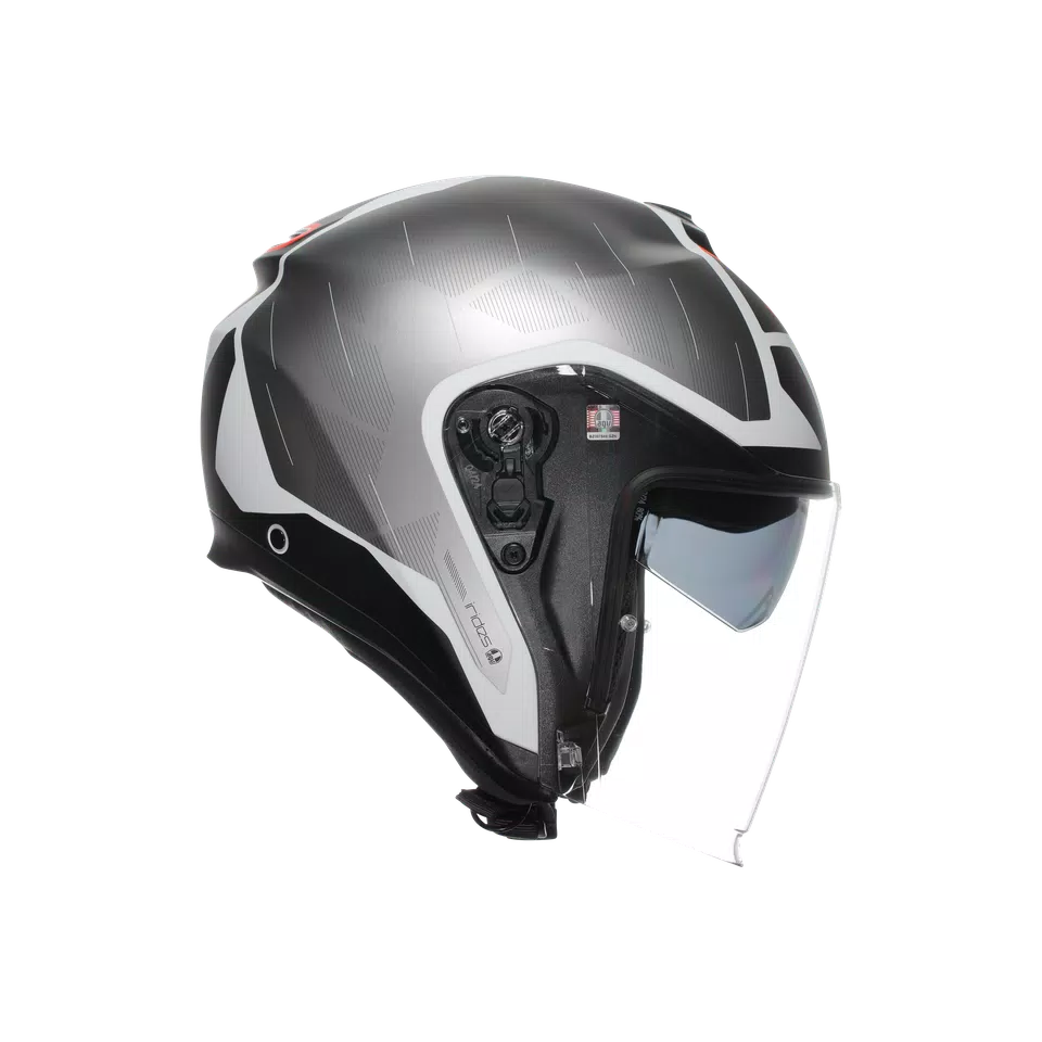 IRIDES AGV E2206 - TRIESTE MATT BLACK/WHITE/RED -  - 3