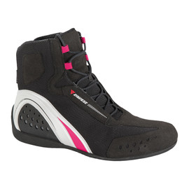MOTORSHOE LADY D-WP® SHOES JB BLACK/WHITE/FUCHSIA- Shoes