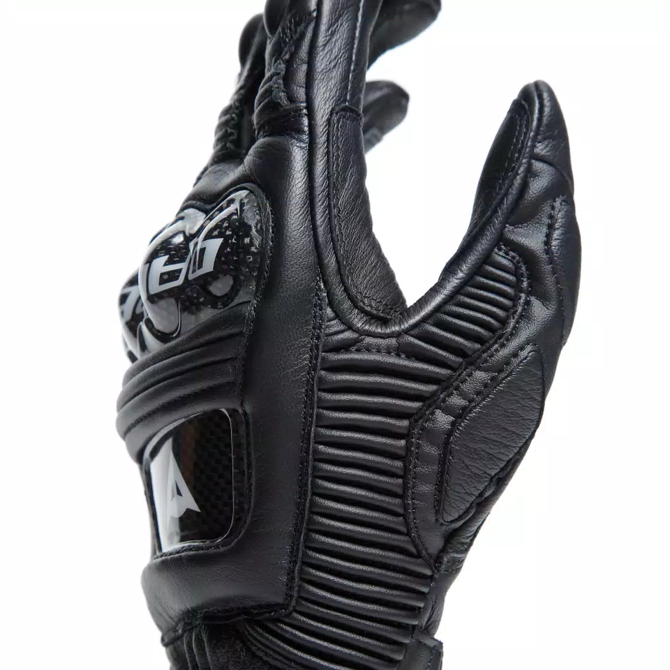 DRUID 4 - MEN'S MOTORCYCLE LEATHER GLOVES - BLACK/BLACK/CHARCOAL-GREY - 12