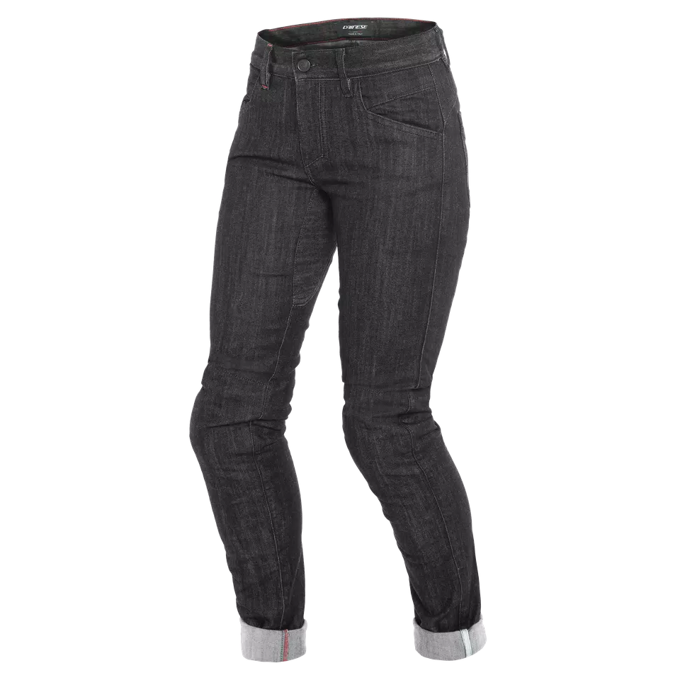 ALBA SLIM LADY JEANS - BLACK-RINSED - 1