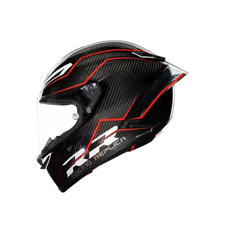 PISTA GP RR PERFORMANTE CARBON/RED - CASQUE MOTO INTÉGRAL E2206 DOT -  - 4