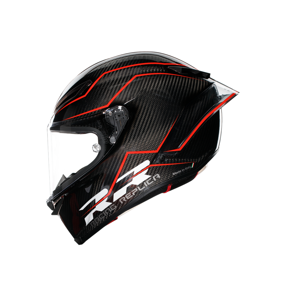 pista-gp-rr-performante-carbon-red-motorbike-full-face-helmet-e2206-dot image number 3