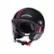 MOMODESIGN FGTR CLASSIC STRIPES GLITTER/FUCSIA  - JET HELMET WITH VISOR E2206