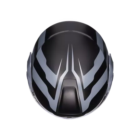 STREETMODULAR RESIA MATT BLACK/GREY - MOTORBIKE FLIP UP HELMET E2206 -  - 7