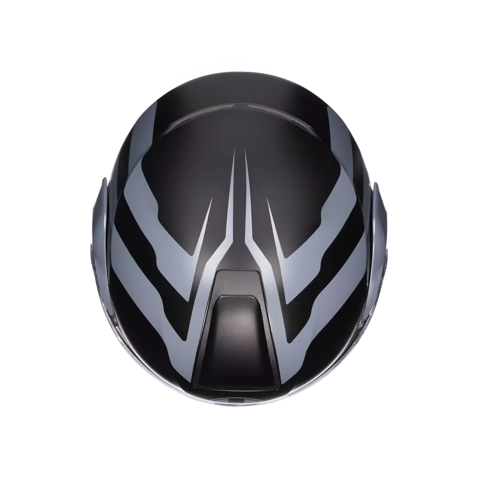 STREETMODULAR RESIA MATT BLACK/GREY - MOTORBIKE FLIP UP HELMET E2206 -  - 7