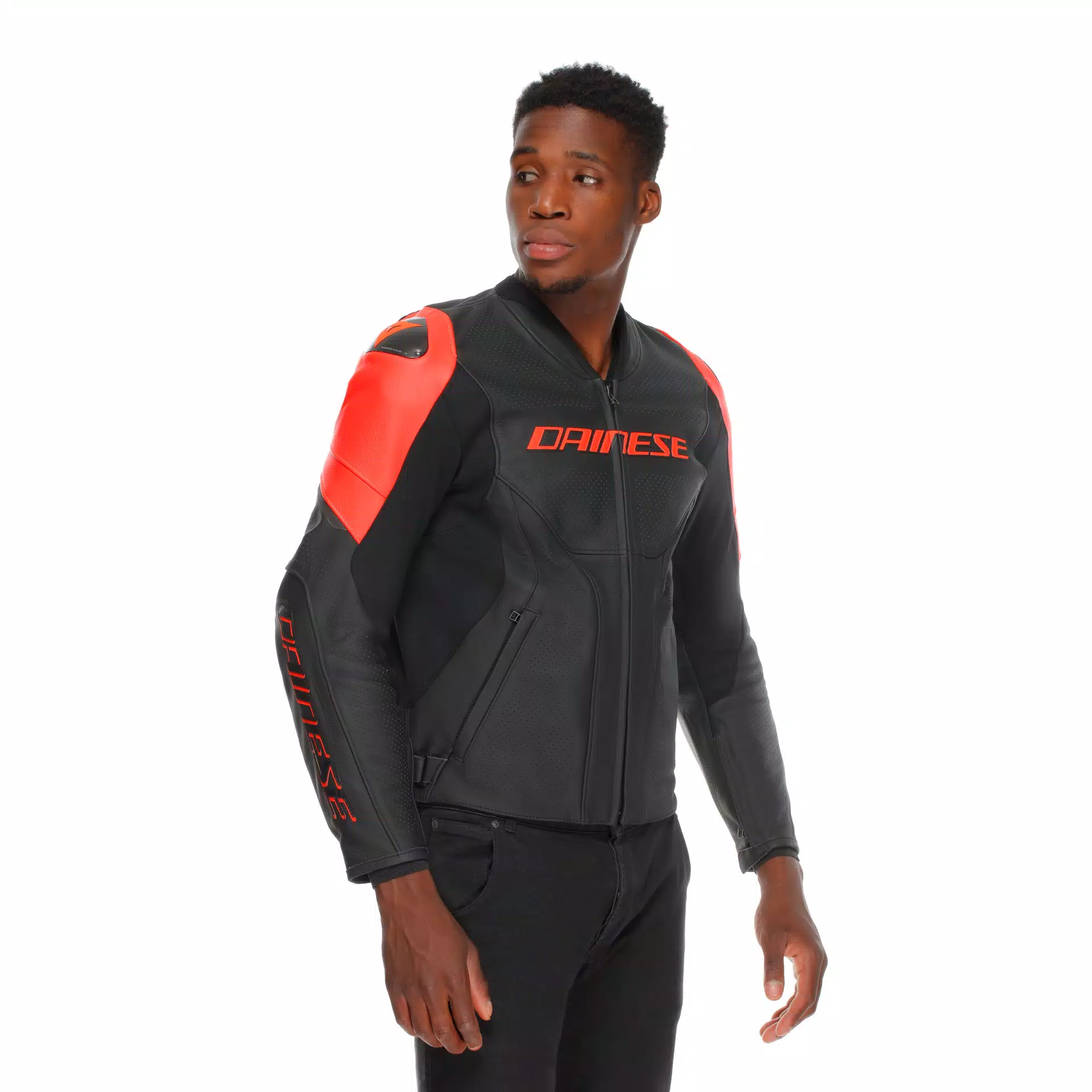 RACING 5 - BLOUSON MOTO EN CUIR PERFORÉ HOMME