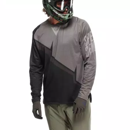 HG AER JERSEY LS - MEN'S LONG SLEEVE BIKE T-SHIRT - BLACK/GREY - 5