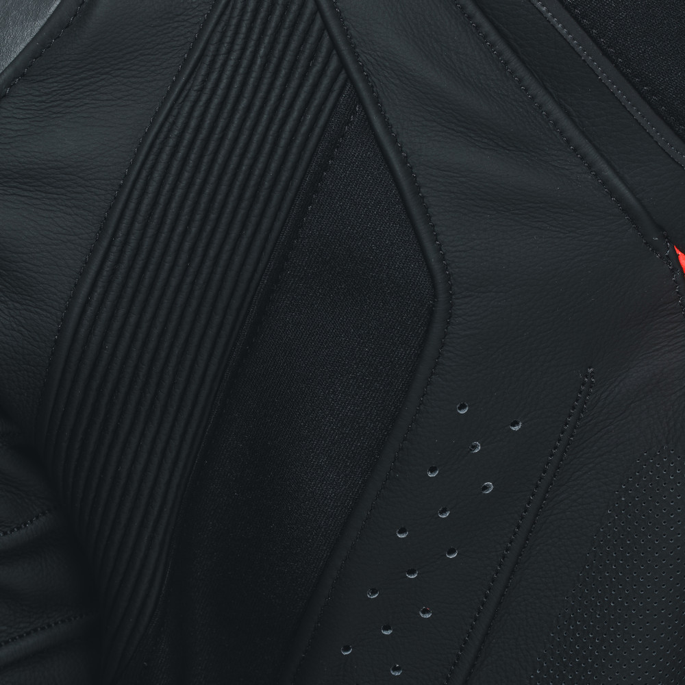 super-speed-4-giacca-moto-in-pelle-perforata-uomo-black-matt-white-fluo-red image number 12