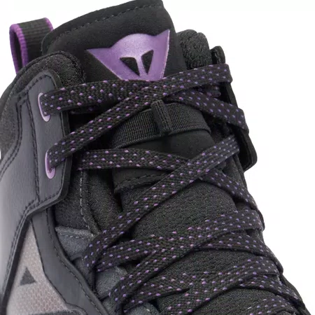 SUBURB D-WP - WOMEN'S WATERPROOF MOTORCYCLE SHOES - BLACK/WHITE/METAL PURPLE - 6