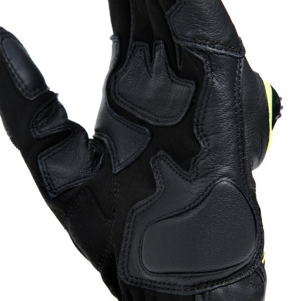 mig-3-unisex-leather-gloves-black-fluo-yellow image number 7