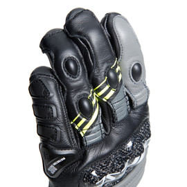 DRUID 4 GLOVES BLACK/CHARCOAL-GRAY/FLUO-YELLOW- 