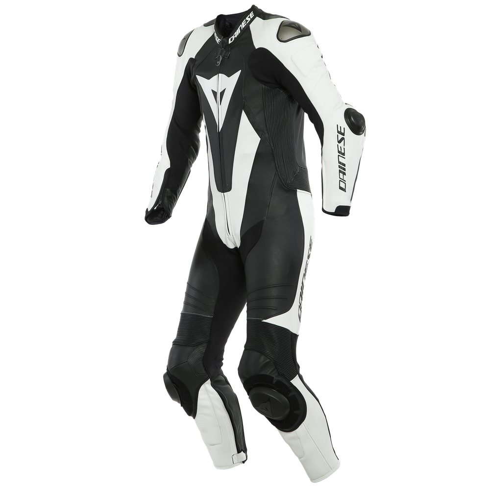 laguna-seca-5-one-piece-leather-racing-suit-black-white image number 0