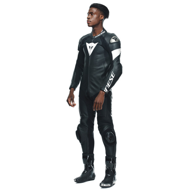 tosa-1-pcs-leather-suit-perf-black-black-white image number 3
