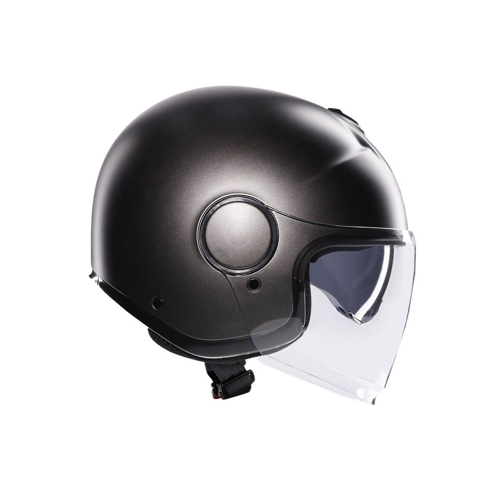 eteres-mono-matt-asfalto-grey-motorbike-open-face-helmet-e2206 image number 2