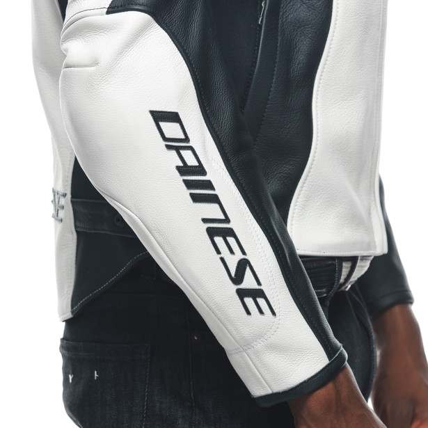racing-4-giacca-moto-in-pelle-uomo-white-black image number 6