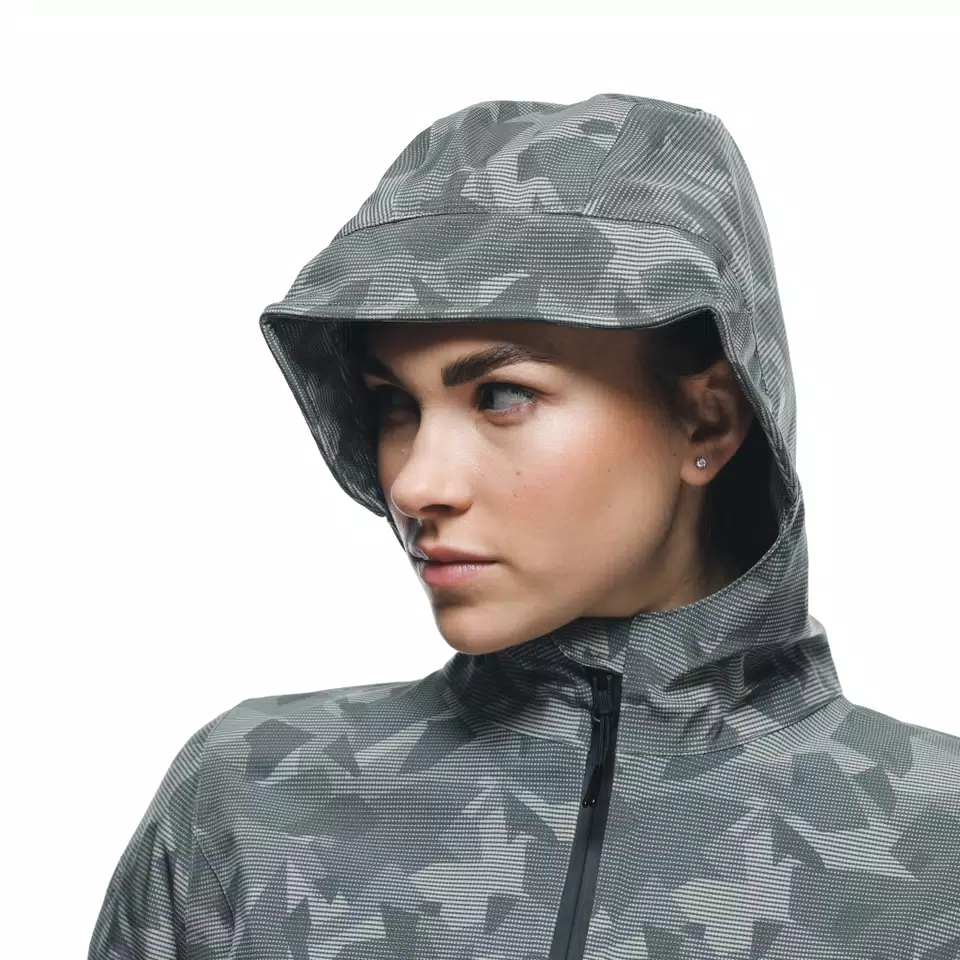 CENTRALE ABSØLUTESHELL™ PRO - WOMEN'S WATERPROOF MOTORCYCLE JACKET - LONDON FOG CAMO DOTS - 9