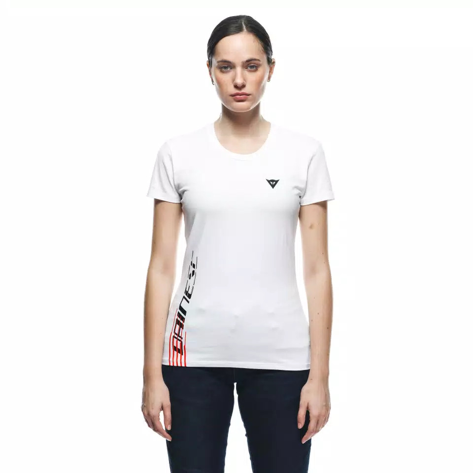 DAINESE LOGO - WOMEN'S T-SHIRT - WHITE/BLACK - 3