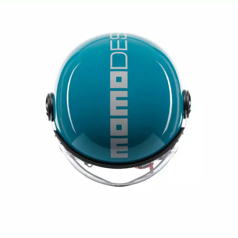 MOMODESIGN FGTR CLASSIC CANDY LAGO BLU / BIANCO - CASCO JET CON VISIERA E2206 -  - 6