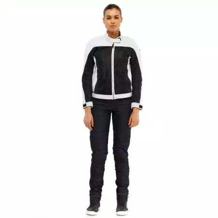 SEVILLA AIR TEX - WOMEN'S SUMMER MOTORCYCLE JACKET IN FABRIC - BLACK/GLACIER-GRAY - 3