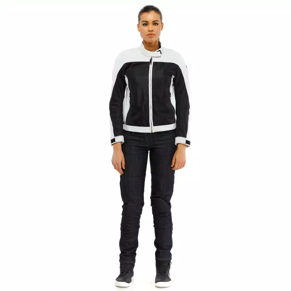 SEVILLA AIR TEX - GIACCA MOTO ESTIVA IN TESSUTO DONNA - BLACK/GLACIER-GRAY - 3