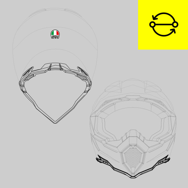 replacement-of-front-or-rear-base-trim-for-ax-8-helmet-neutro image number 0