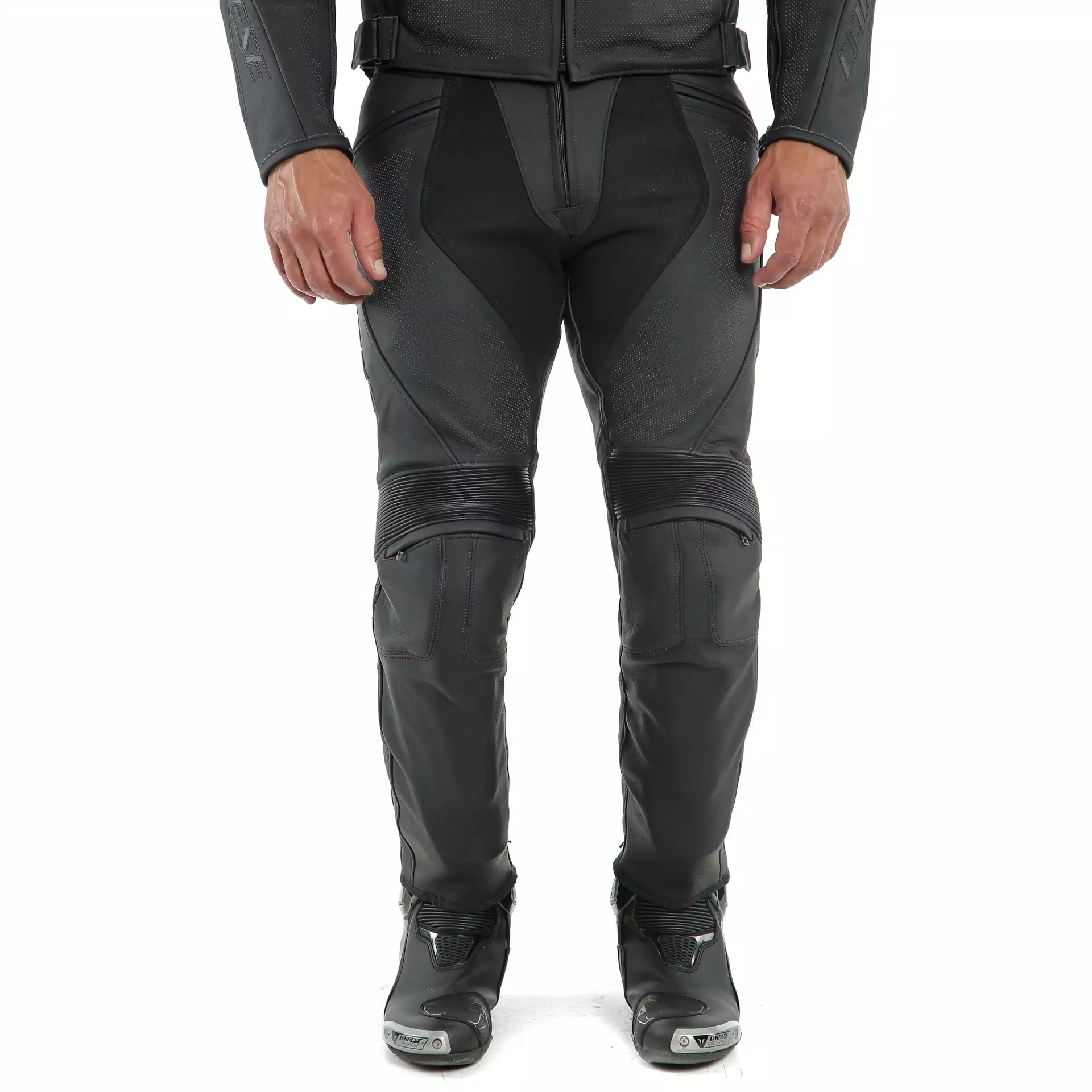 PONY 3 - MEN'S MOTORCYCLE PERFORATED LEATHER PANTS
