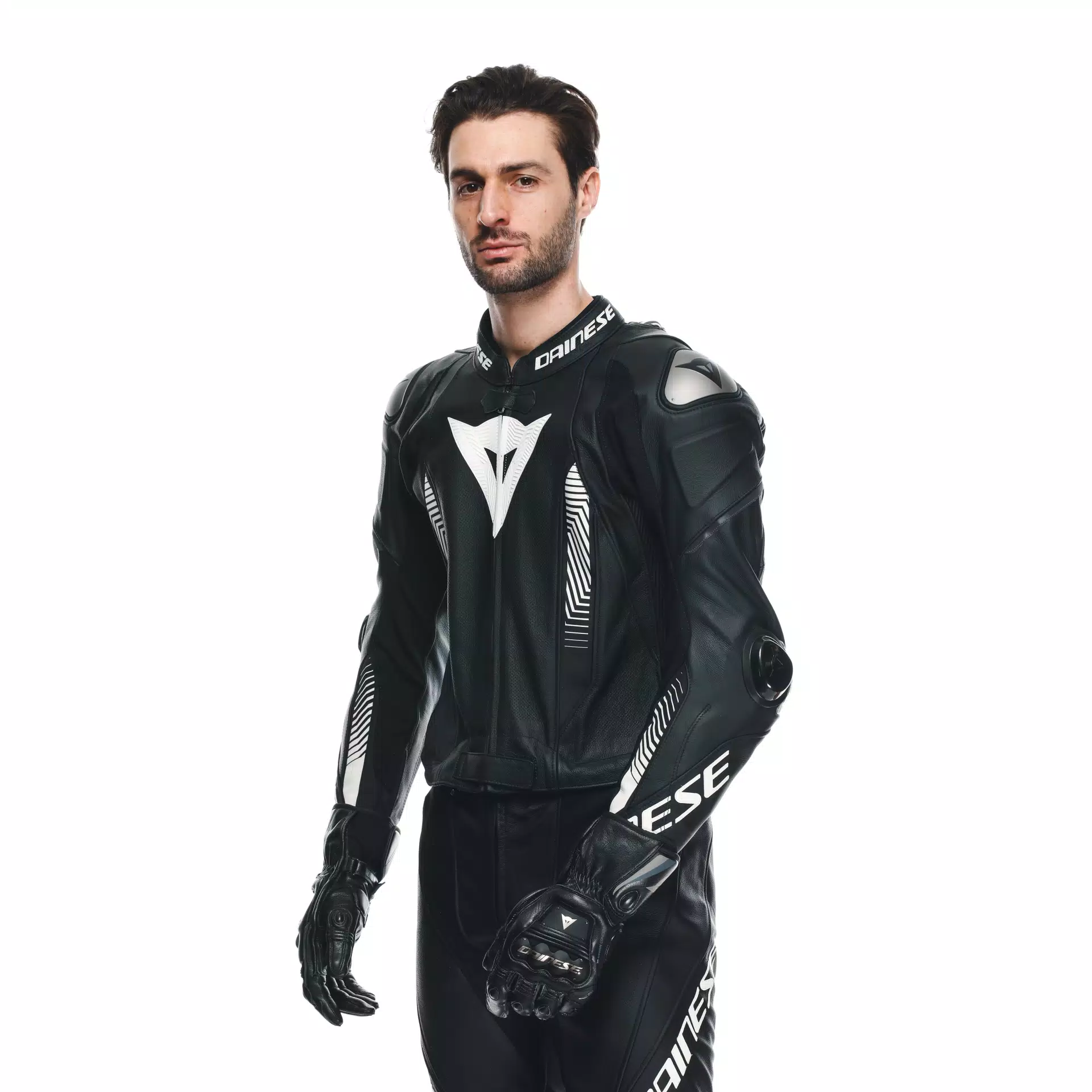 LAGUNA SECA 5 - TUTA MOTO DIVISIBILE IN PELLE PERFORATA UOMO