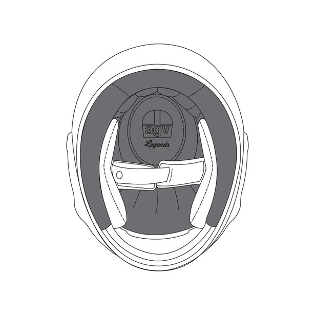 agv-crown-pad-x3000-l-premium-black image number 0