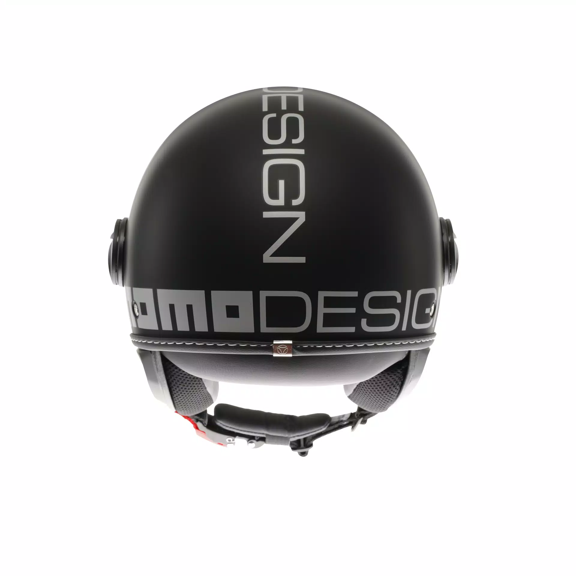MOMODESIGN FGTR EVO MATT BLACK / SILVER - JET HELMET WITH DUAL VISOR E2206