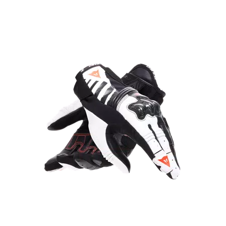 REACTO CARBON SHORT GLOVES WMN - BLACK/WHITE/RED-FLUO - 5