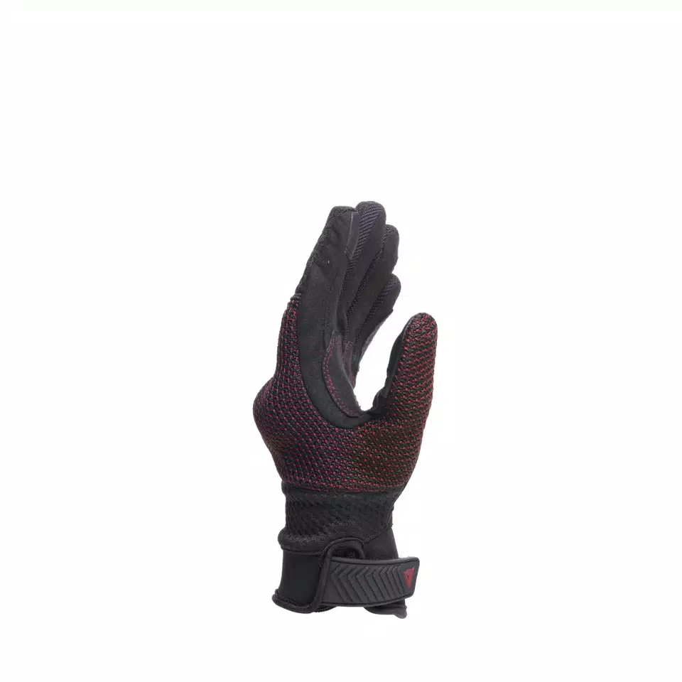 TORINO - GUANTI MOTO IN TESSUTO DONNA - BLACK/APPLE-BUTTER - 2