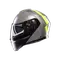 STREETMODULAR RESIA MATT GREY/BLACK/YEL FLUO - MOTORBIKE FLIP UP HELMET DOT(E2206)