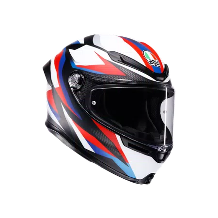 K6 S TIMEWARP MATT BLACK/RED/BLUE - CASQUE MOTO INTÉGRAL E2206 -  - 1