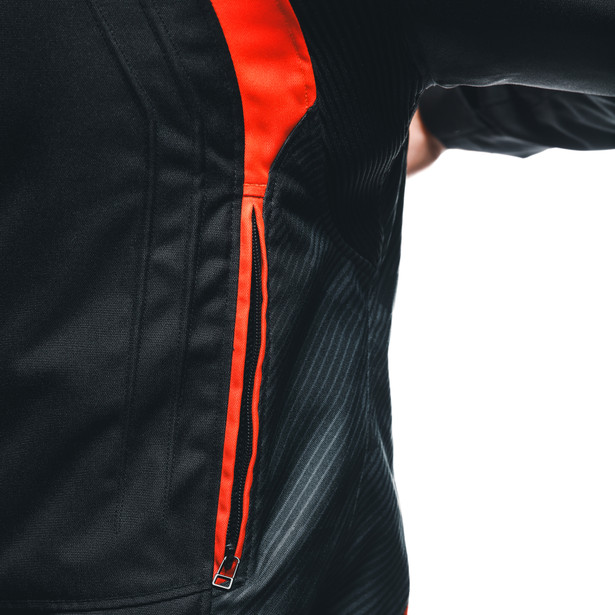 avro-5-tex-giacca-moto-in-tessuto-uomo-black-red-fluo-white image number 12