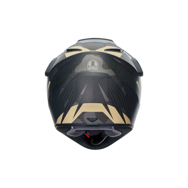 ax9-steppa-matt-carbon-grey-sand-motorbike-full-face-helmet-e2206 image number 4