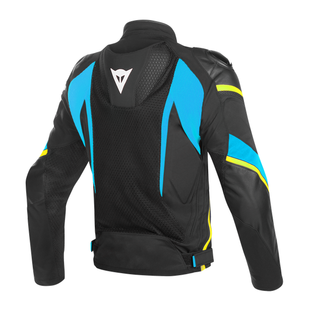 super-rider-d-dry-jacket-black-fire-blue-fluo-yellow image number 1