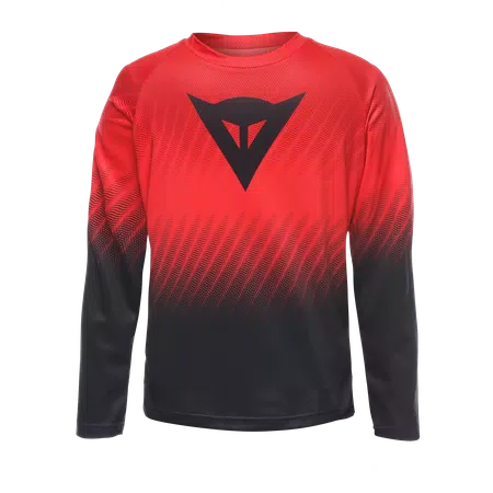 SCARABEO JERSEY LS - LONG SLEEVE BIKE SHIRT FOR KIDS - HIGH-RISK-RED/BLACK - 1