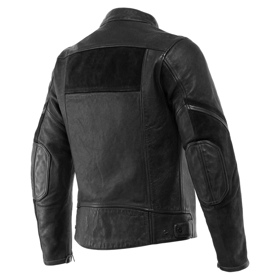 MERAK MEN S MOTORCYCLE LEATHER JACKET BLACK Dainese