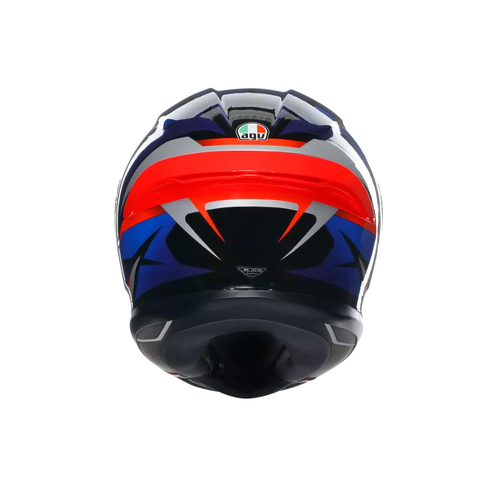 K6 S SLASHCUT BLACK/BLUE/RED - MOTORBIKE FULL FACE HELMET DOT (E2206) -  - 5