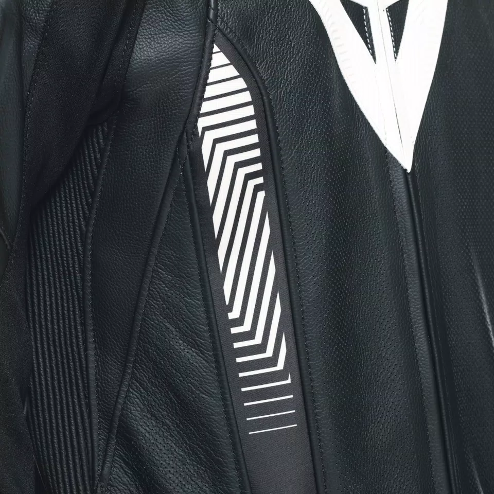LAGUNA SECA 5 - TUTA MOTO DIVISIBILE IN PELLE PERFORATA UOMO - BLACK/BLACK/WHITE - 14