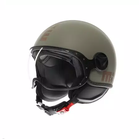 MOMODESIGN FGTR CLASSIC FLIP MATT GREEN / BRONZE - JET HELMET WITH VISOR E2206 -  - 1