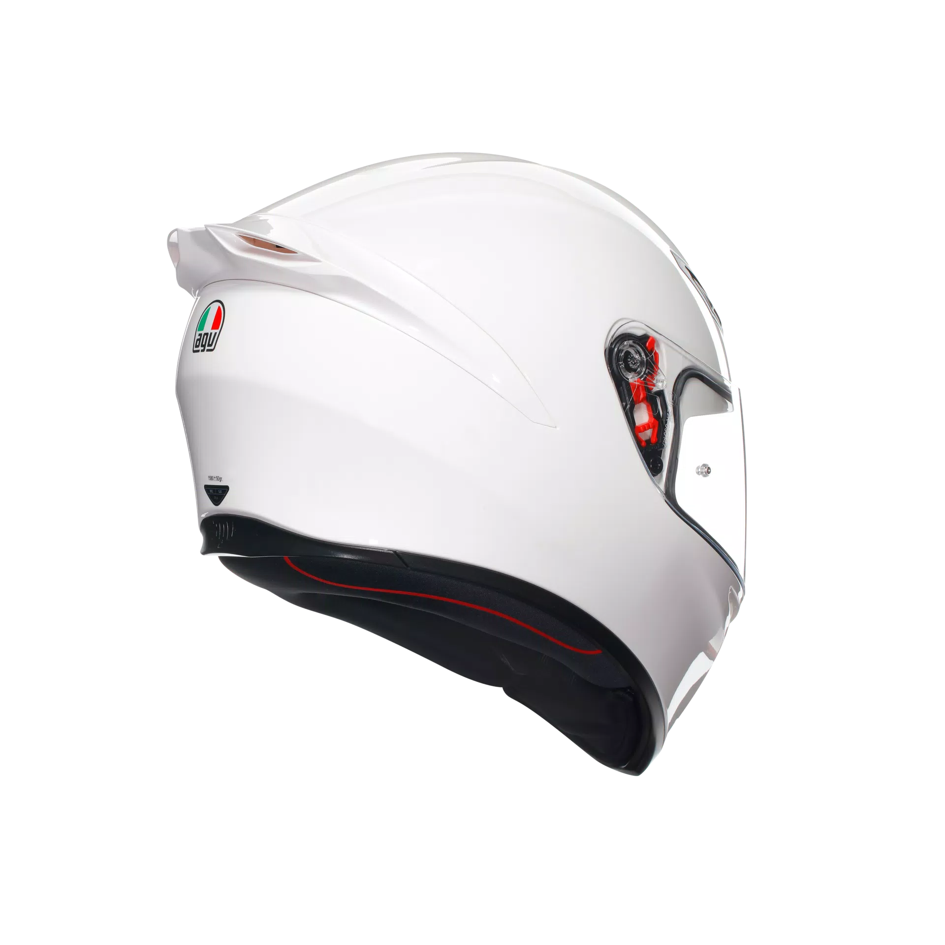 K1 S WHITE - MOTORBIKE FULL FACE HELMET DOT (E2206)