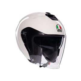 IRIDES MONO MATERIA WHITE - MOTORBIKE OPEN FACE HELMET E2206