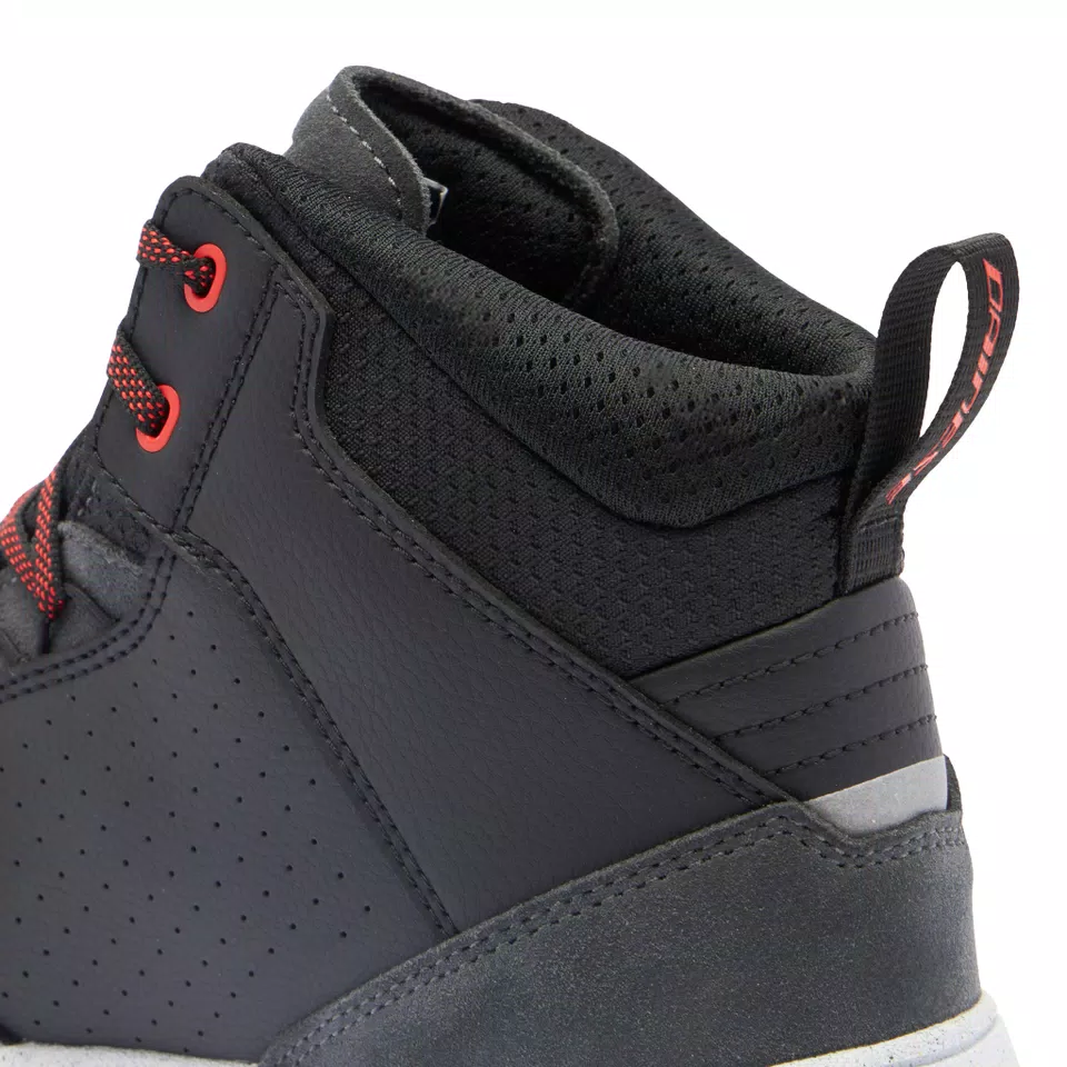 SUBURB D-WP SHOES - BLACK/WHITE/RED-LAVA - 5